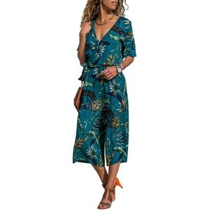 Boutique bohemian floral print summer jumpsuit